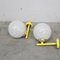 Vintage Wall Lights in Yellow, 1970s, Set of 2 2