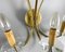 Vintage Wall Lamps in Gilt Brass and Crystal, Set of 2 7