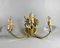 Vintage Wall Lamps in Gilt Brass and Crystal, Set of 2 4