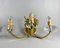 Vintage Wall Lamps in Gilt Brass and Crystal, Set of 2, Image 4