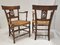 South Western Chairs in Oak & Straw, France, 1900s, Set of 2, Image 11
