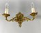 Vintage Empire Paired Wall Sconces in Gilt Brass, Set of 2 5