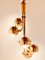 Reggiani Gold-plated Chandelier, 1970s 2