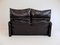 Maralunga 2-Seater Sofa in Leather by Vico Magistretti for Cassina, 1970s 6