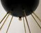 Italian Black Brass Ceiling Lamp in style of Arredoluce, 1960s, Image 5