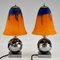 Art Deco Mistletoe or Boule De Gui Table Lamps by Edgar Brandt for Daum, 1925, Set of 2 5