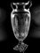 Large Louis XVI Style Crystal Amphora with Engravings and Swan Handles, Italy, 1981, Image 3