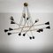 Mid-Century Italian Sputnik Chandelier in Brass, 1950s, Image 5