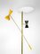 Lámpara de pie Mid-Century de latón en estilo de Arredoluce, años 60, Imagen 5