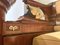 Panca o divano da biliardo Impero francese in mogano e legno dorato, Immagine 3