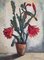 Arne Siegfried, Cactus en fleurs, Huile sur Bois, Encadrée 2