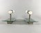 Vintage Wall Sconces with Glass and Metal Fittings, Set of 2 4