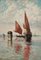 Arthur Jean Baptiste Calame, Barques de pêche sur la lagune de Venise, 1903, Huile sur Toile 1