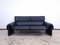 DS 2011 Zwei-Sitzer Sofa aus schwarzem Leder von de Sede 1
