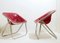 Space Age Plona Chairs in Red Leather by Giancarlo Piretti for Castelli, 1960s, Set of 2 3