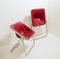 Space Age Plona Chairs in Red Leather by Giancarlo Piretti for Castelli, 1960s, Set of 2 15