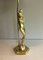 Brass Table Lamp Representing a Stylized Woman, 1970s 4