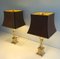 Neoclassic Brass Lamps, 1940s, Set of 2 5