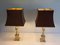 Neoclassic Brass Lamps, 1940s, Set of 2, Image 3