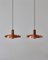 Scandinavian Modern Fibonacci Pendants in Copper by Sophus Frandsen for Fog & Mørup, 1963, Set of 2, Image 2