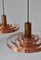 Scandinavian Modern Fibonacci Pendants in Copper by Sophus Frandsen for Fog & Mørup, 1963, Set of 2, Image 5