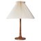 Danish Table Lamp in Ash by Kaare Klint, 1940s, Image 1