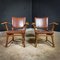 Vintage Brown Leather Armchairs, Set of 2 1