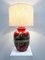 Mid-Century Modern Red and Black Ceramic Table Lamp, 1960s, Image 6