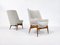 Mid-Century Modern Hungarian Armchairs in Beige Fabric by Julia Gaubek, 1950, Set of 2 4