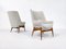 Mid-Century Modern Hungarian Armchairs in Beige Fabric by Julia Gaubek, 1950, Set of 2, Image 4