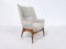 Fauteuils Mid-Century en Tissu Beige par Julia Gaubek, Hongrie, 1950, Set de 2 7