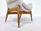 Mid-Century Modern Hungarian Armchairs in Beige Fabric by Julia Gaubek, 1950, Set of 2, Image 8