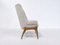 Fauteuils Mid-Century en Tissu Beige par Julia Gaubek, Hongrie, 1950, Set de 2 9