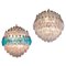 Murano Spherical Poliedri Chandeliers, 1980s, Set of 2, Image 1