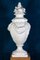 Grands Vases Urnes Blancs en Céramique, Italie, Set de 2 3