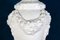 Large Italian White Ceramic Urn Vases, Set of 2 5