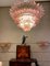 Lampadario a palmette di Murano rosa, anni '90, Immagine 11