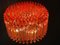 Lustres Prisme en Cristal Triedi Corail Rouge, 1990s, Set de 2 10