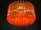 Lampadari Triedi in cristallo di corallo rosso, anni '90, set di 2, Immagine 5