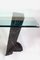 Modern Rectangular Glass Dining Table with Marble Base, 1970s 4