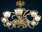 Art Deco Mounted Murano Glass Chandelier by Ercole Barovier, 1940 3