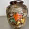Grand Vase en Poterie Fat Lava Multicolore attribué à Jopeko, Allemagne, 1970 6