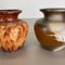 Vintage Pottery Fat Lava Vases attributed to Scheurich, Germany, 1970s, Set of 3 12