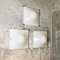 Italian Modern Wall Lamps in Aluminum and White Plastic by Martinelli Luce, 1970s, Set of 3, Image 2