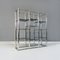 Italian Modern Self Supporting Bookcase in Chromed Steel and Smoked Glass, 1970s 2