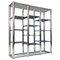 Italian Modern Self Supporting Bookcase in Chromed Steel and Smoked Glass, 1970s 1