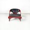 Italian Modern Mod. 4801 Armchair in Red Wood by Joe Colombo for Kartell, 1970s, Image 2