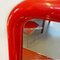 Italian Modern Delfo Wall Mirror in Red Plastic by Sergio Mazza for Artemide, 1970s 5