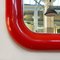 Italian Modern Delfo Wall Mirror in Red Plastic by Sergio Mazza for Artemide, 1970s 6