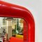 Italian Modern Delfo Wall Mirror in Red Plastic by Sergio Mazza for Artemide, 1970s 8